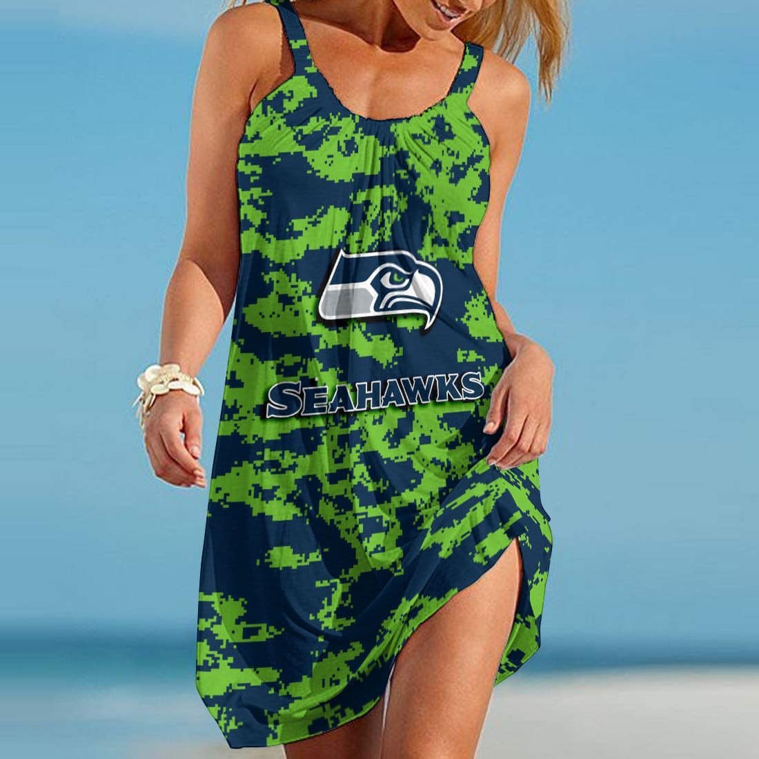 Seattle Seahawks Beach Dress 95