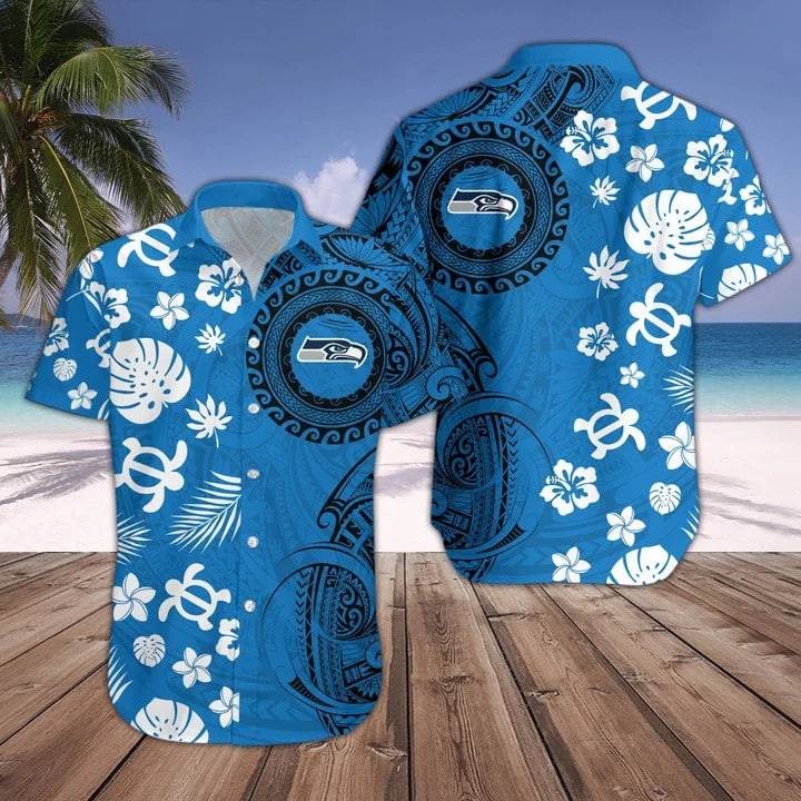 Seattle Seahawks Hawaii Shirt & Shorts BG156