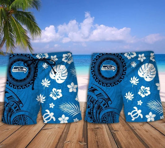 Seattle Seahawks Hawaii Shirt & Shorts BG156