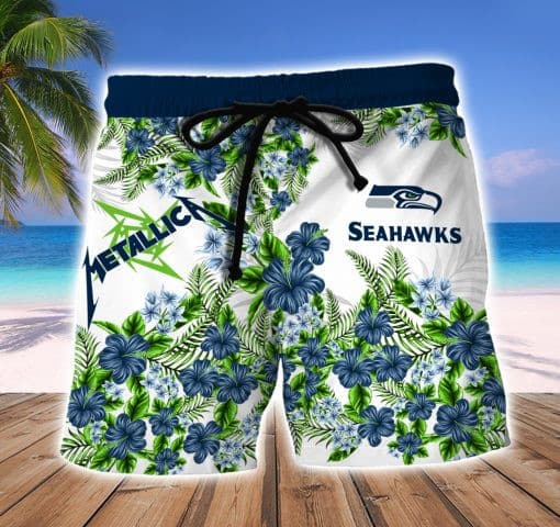 Seattle Seahawks Hawaii Shirt & Shorts BG354