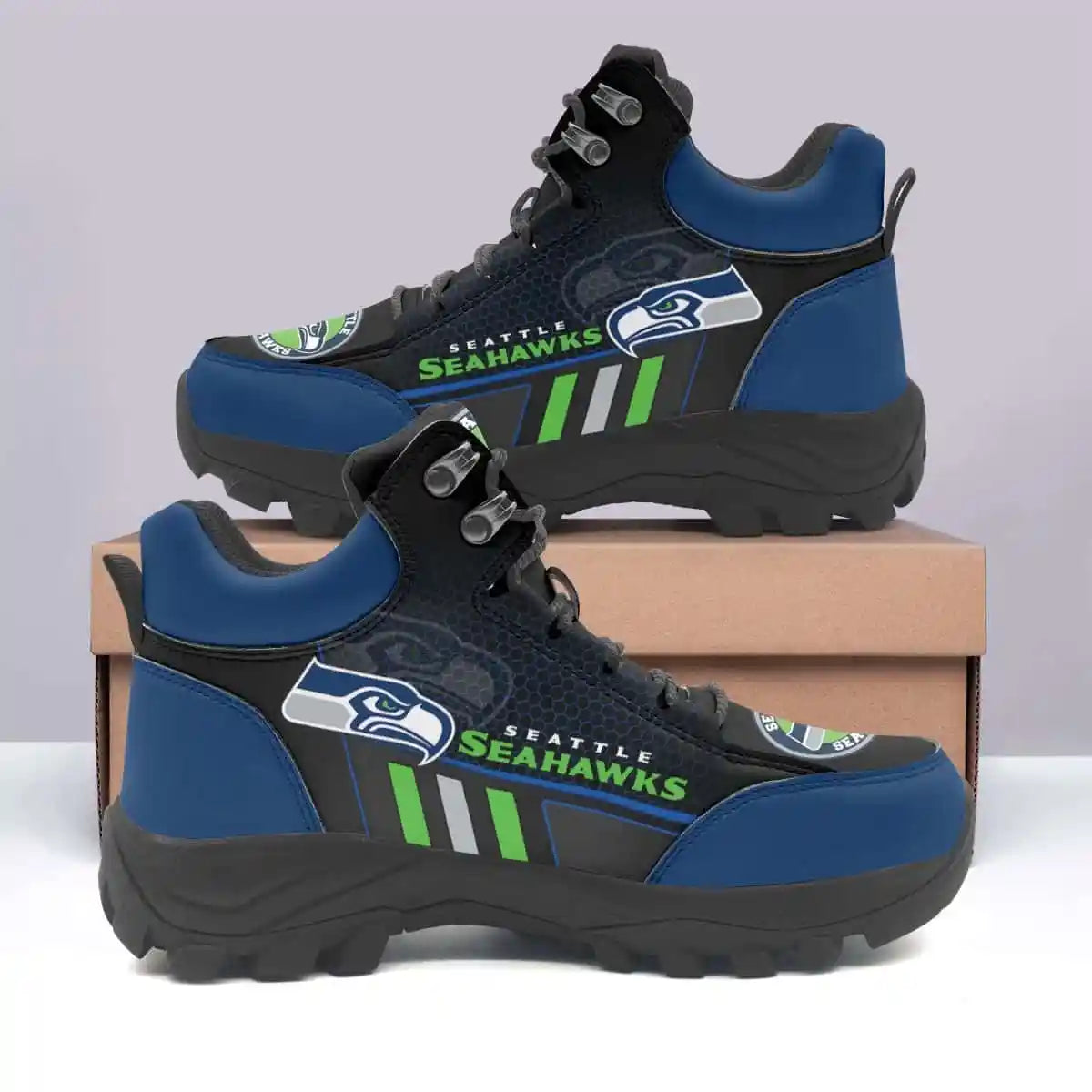 Seattle Seahawks Hiking Shoes 04