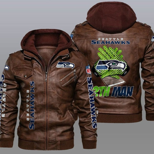 Seattle Seahawks Leather Jacket 29