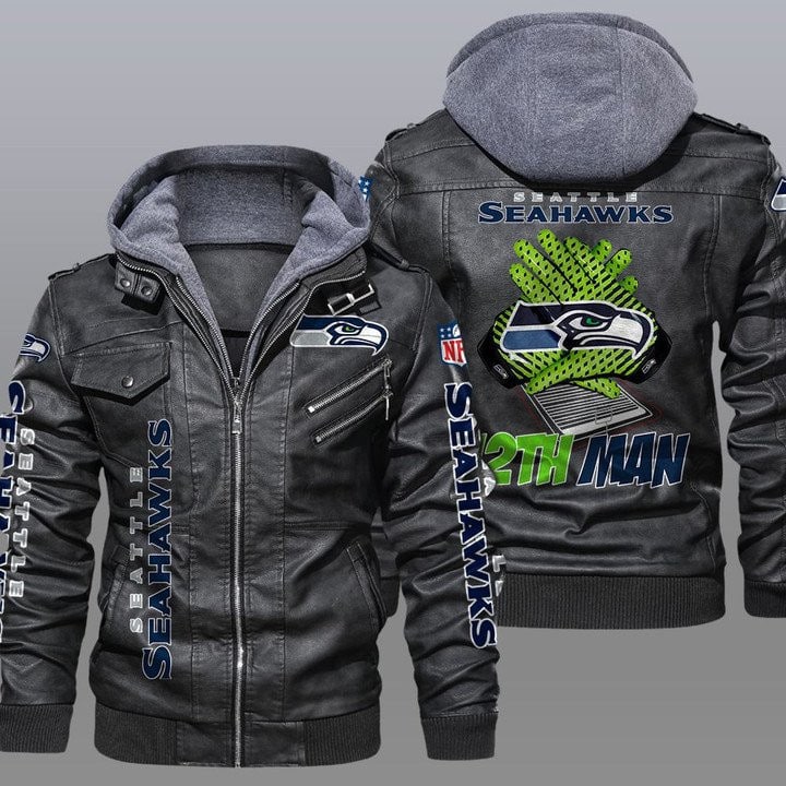 Seattle Seahawks Leather Jacket 29