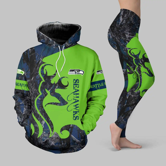 Seattle Seahawks Leggings And Hoodie BG60