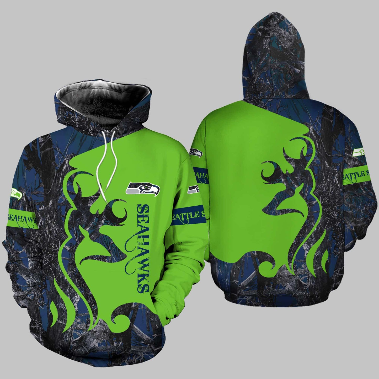Seattle Seahawks Leggings And Hoodie BG60