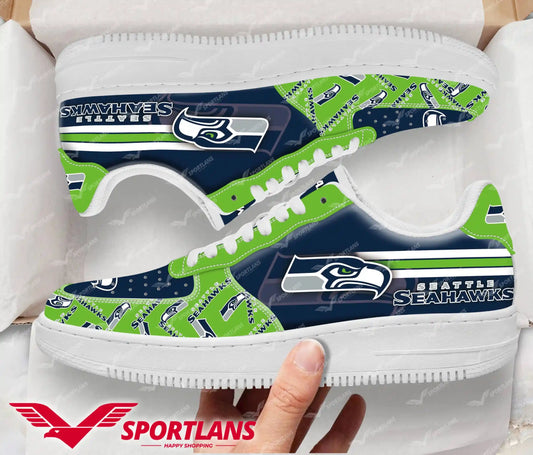 Seattle Seahawks NFL Personalized Air Force 1 Shoes
