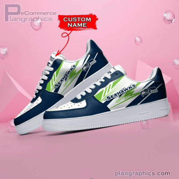 Seattle Seahawks NFL Personalized Air Force 1 Shoes