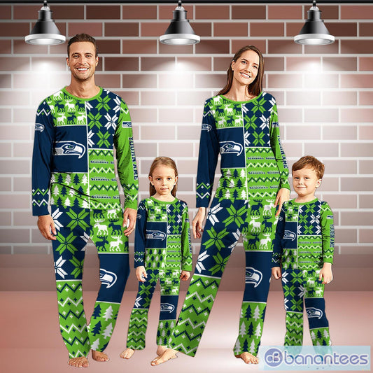 Seattle Seahawks Pajamas Christmas Gift For Family AZCPYZAM125