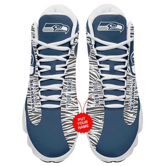 Seattle Seahawks Personalized AJD13 Sneakers 996