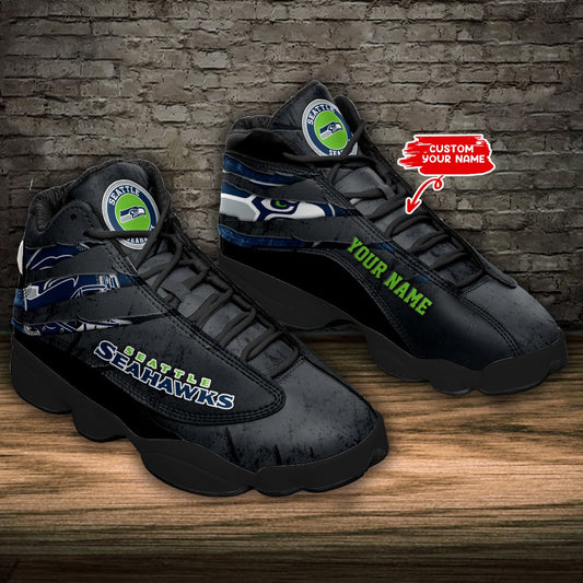 Seattle Seahawks Personalized AJD13 Sneakers BG202