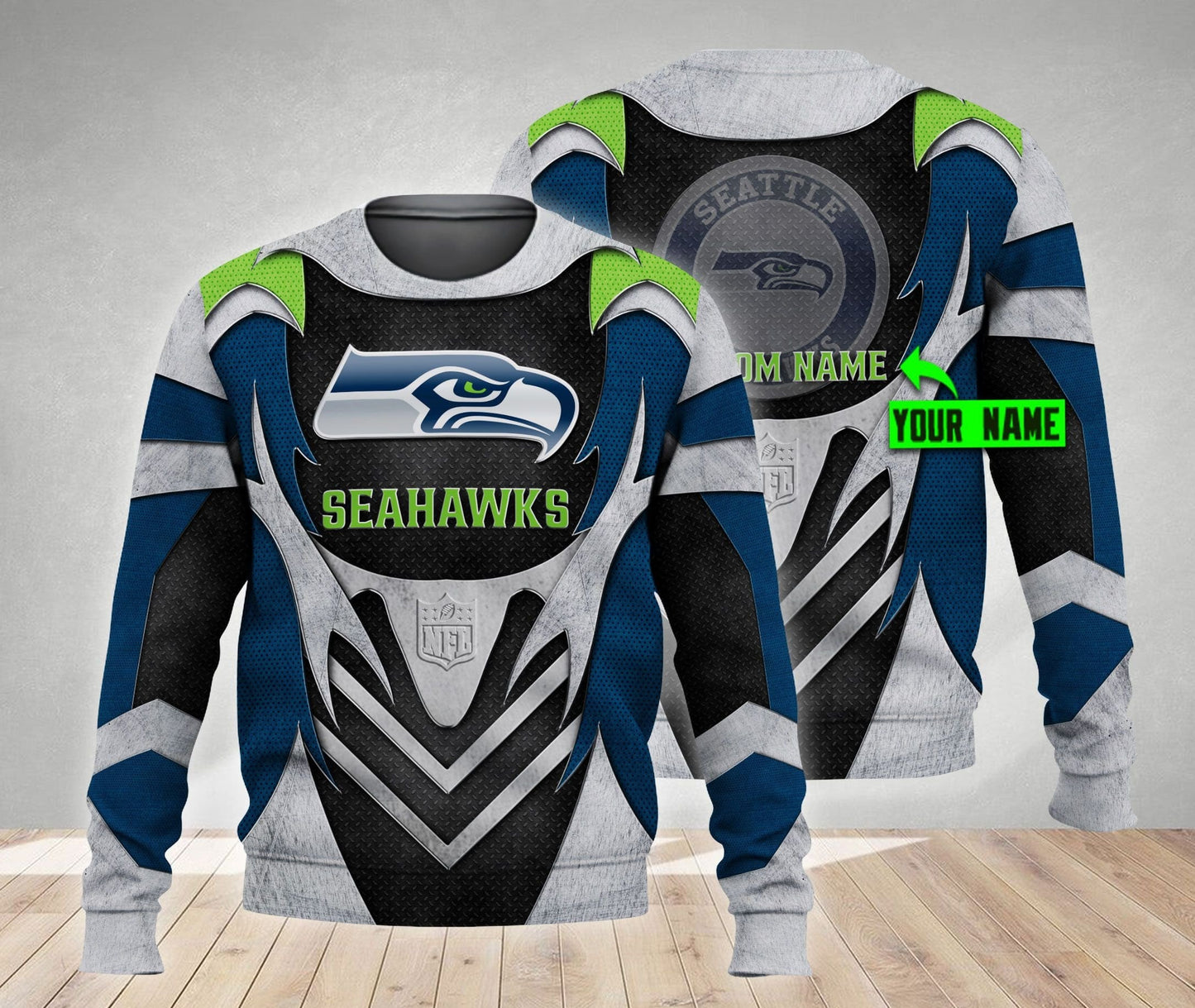 Seattle Seahawks Personalized All Over Printed 441