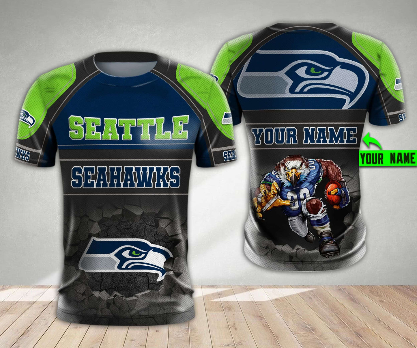 Seattle Seahawks Personalized All Over Printed 565