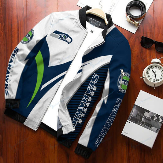 Seattle Seahawks Personalized Bomber Jacket BG425