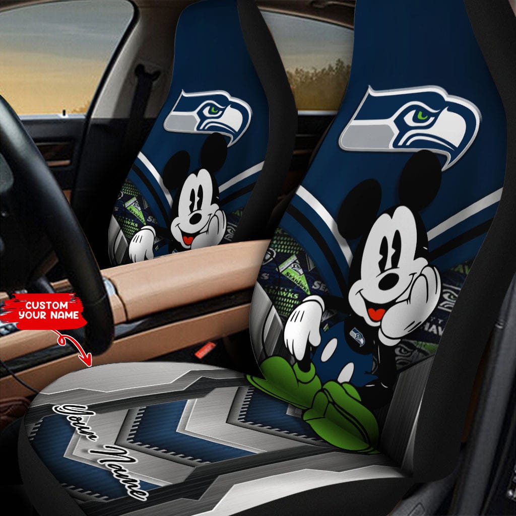 Seattle Seahawks Personalized Car Seat Covers BG237