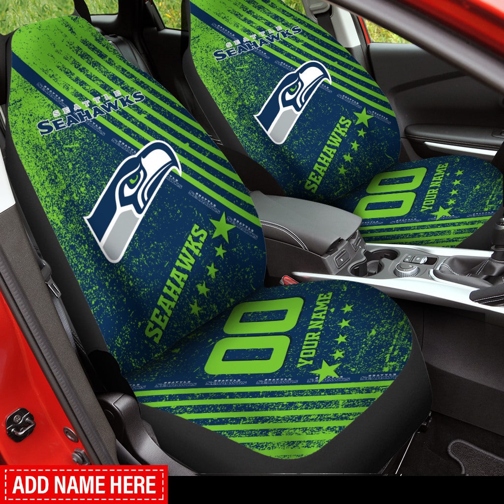 Seattle Seahawks Personalized Car Seat Covers BG405