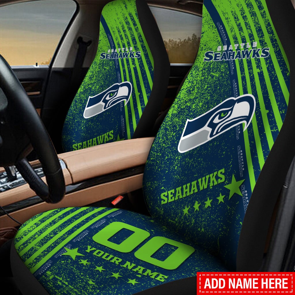 Seattle Seahawks Personalized Car Seat Covers BG405