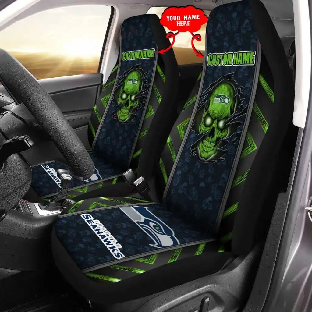 Seattle Seahawks Personalized Car Seat Covers BG466