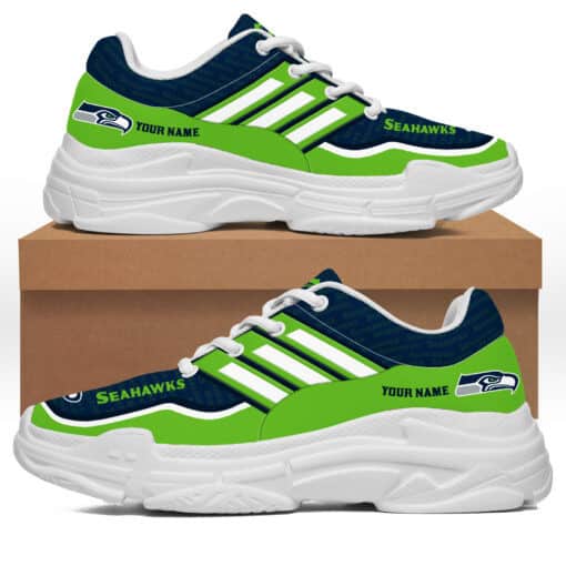 Seattle Seahawks Personalized Chunky Sneakers 22