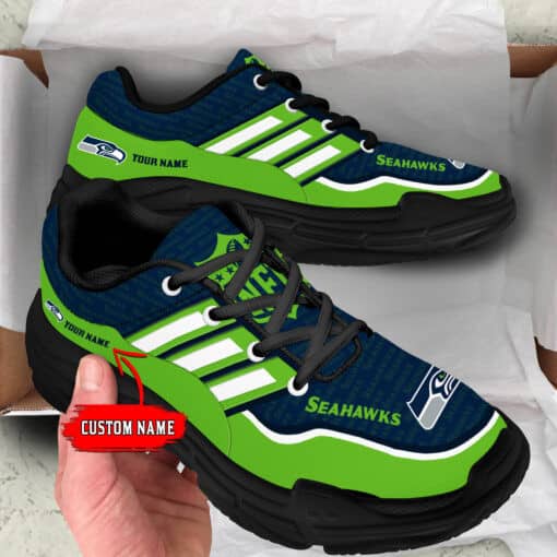 Seattle Seahawks Personalized Chunky Sneakers 22