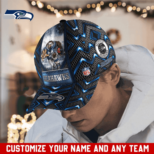 Seattle Seahawks Personalized Classic Cap BB268