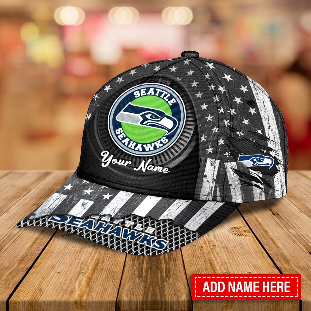 Seattle Seahawks Personalized Classic Cap BB372