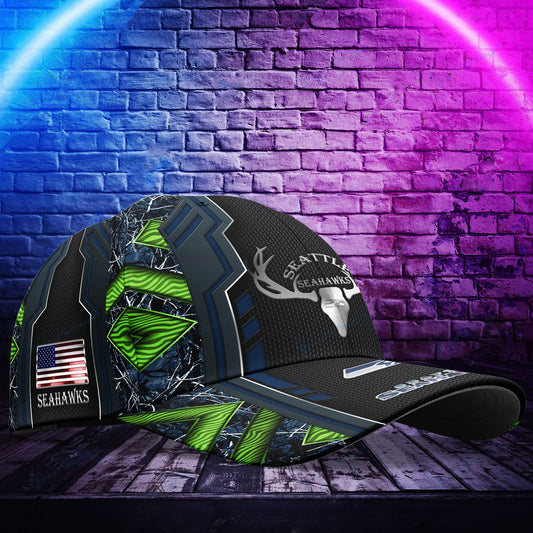 Seattle Seahawks Personalized Classic Cap BG471