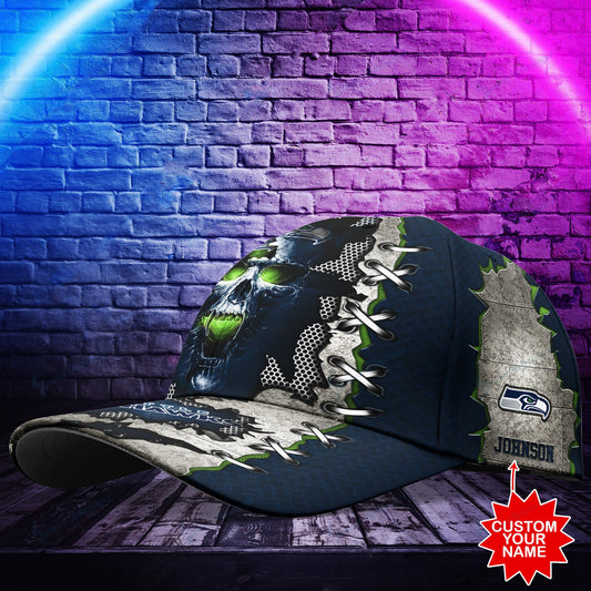 Seattle Seahawks Personalized Classic Cap BG502