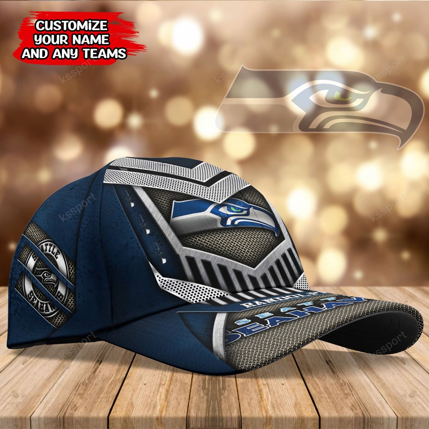Seattle Seahawks Personalized Classic Cap BG789