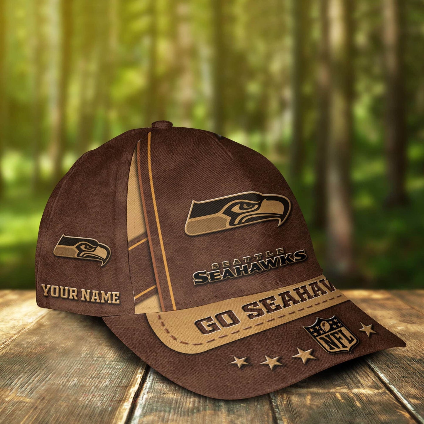 Seattle Seahawks Personalized Classic Cap BG890