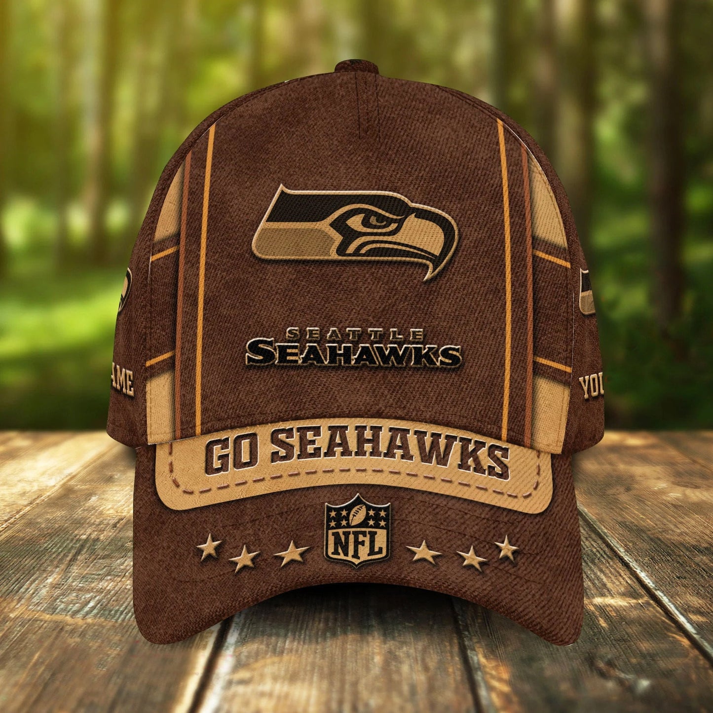 Seattle Seahawks Personalized Classic Cap BG890
