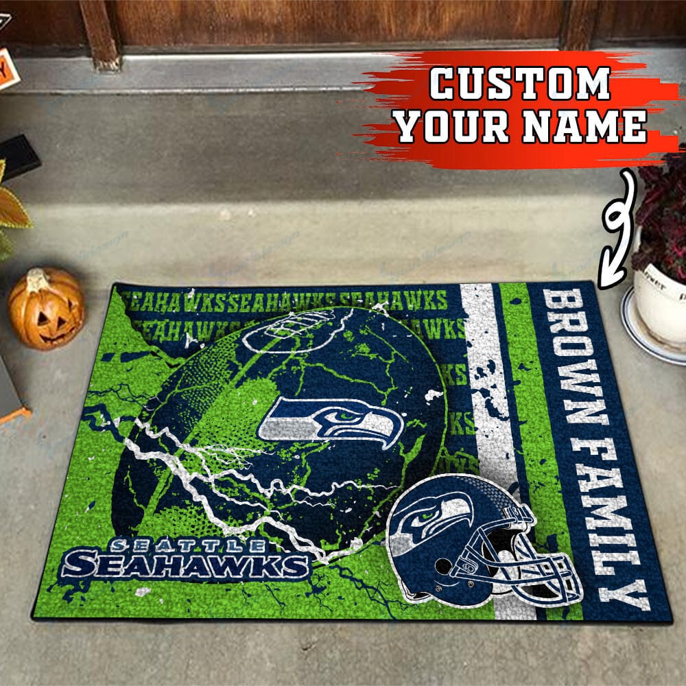 Seattle Seahawks Personalized Doormat BG28