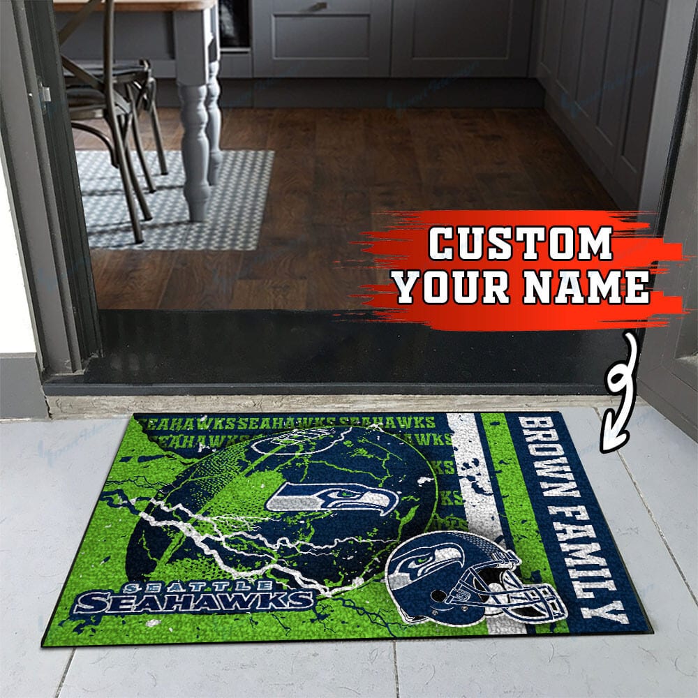 Seattle Seahawks Personalized Doormat BG28