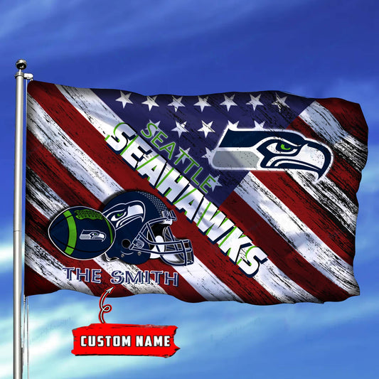 Seattle Seahawks Personalized Flag 163