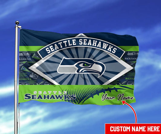 Seattle Seahawks Personalized Flag 355