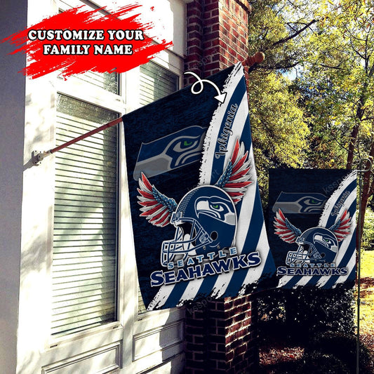 Seattle Seahawks Personalized Flag 469