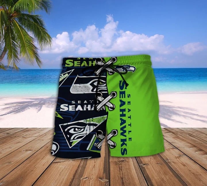 Seattle Seahawks Personalized Hawaii Shirt & Shorts BG194