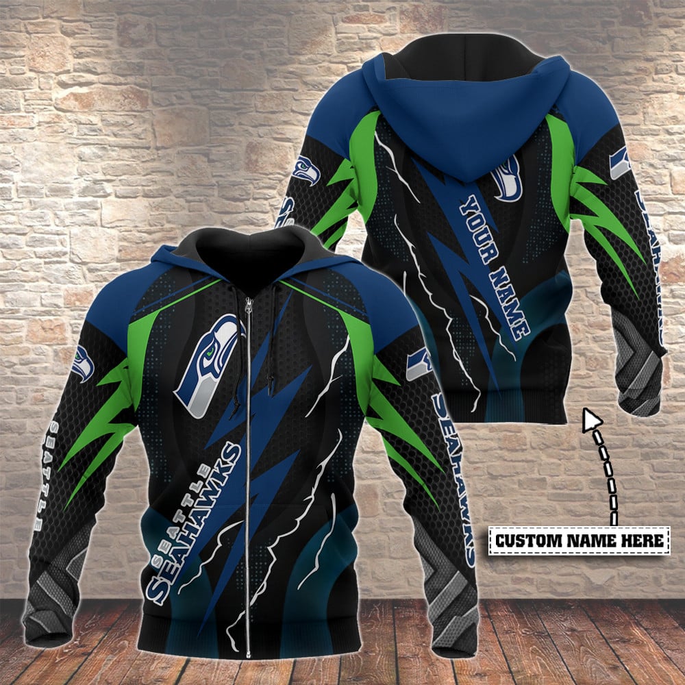 Seattle Seahawks Personalized Hoodie BB499