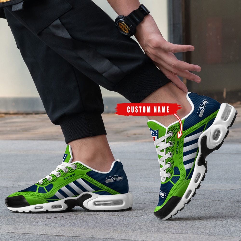 Seattle Seahawks Personalized Plus T-N Youth Sneakers BG163