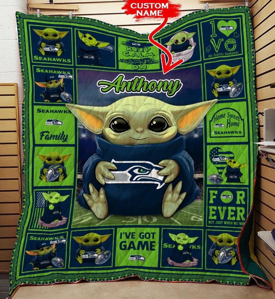 Seattle Seahawks Personalized Premium Quilt BG30