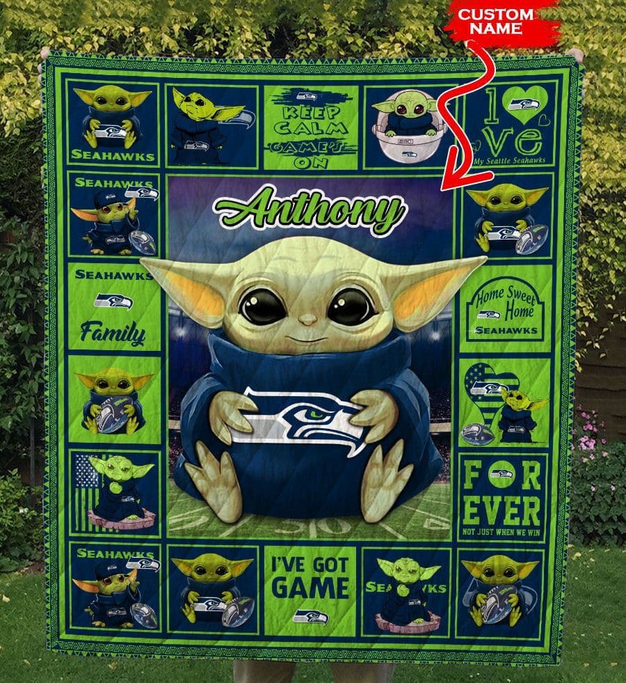 Seattle Seahawks Personalized Premium Quilt BG30