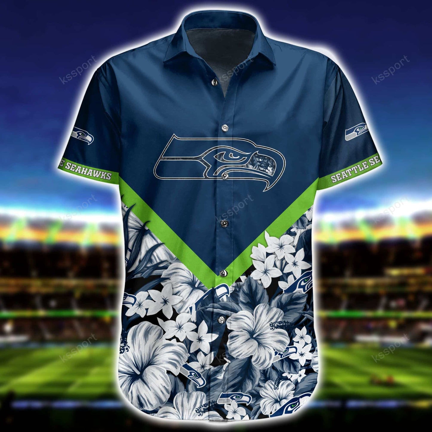 Seattle Seahawks Personalized Shirt and Shorts BG296