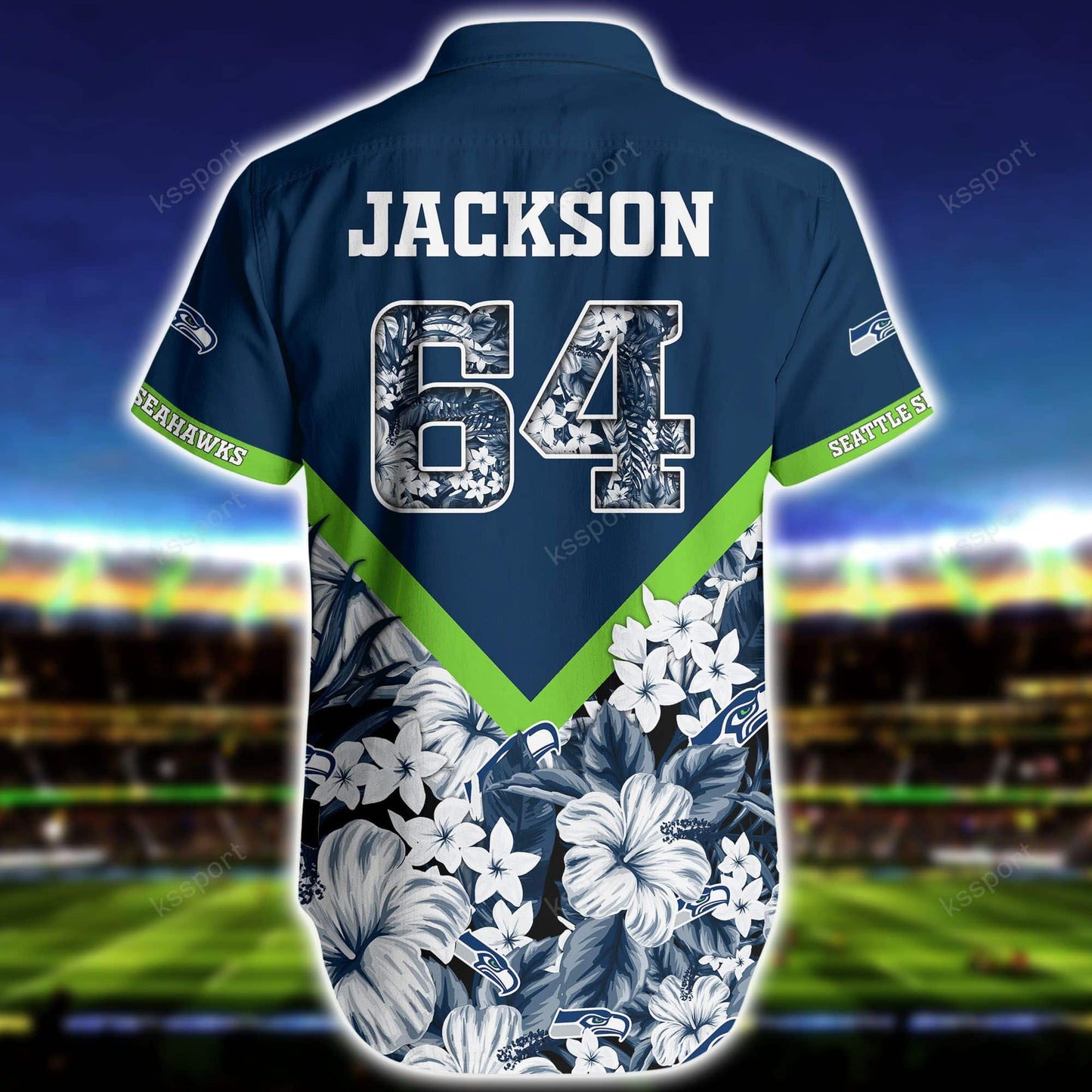 Seattle Seahawks Personalized Shirt and Shorts BG296