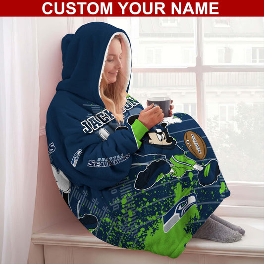 Seattle Seahawks Personalized Snug Hoodie BG38