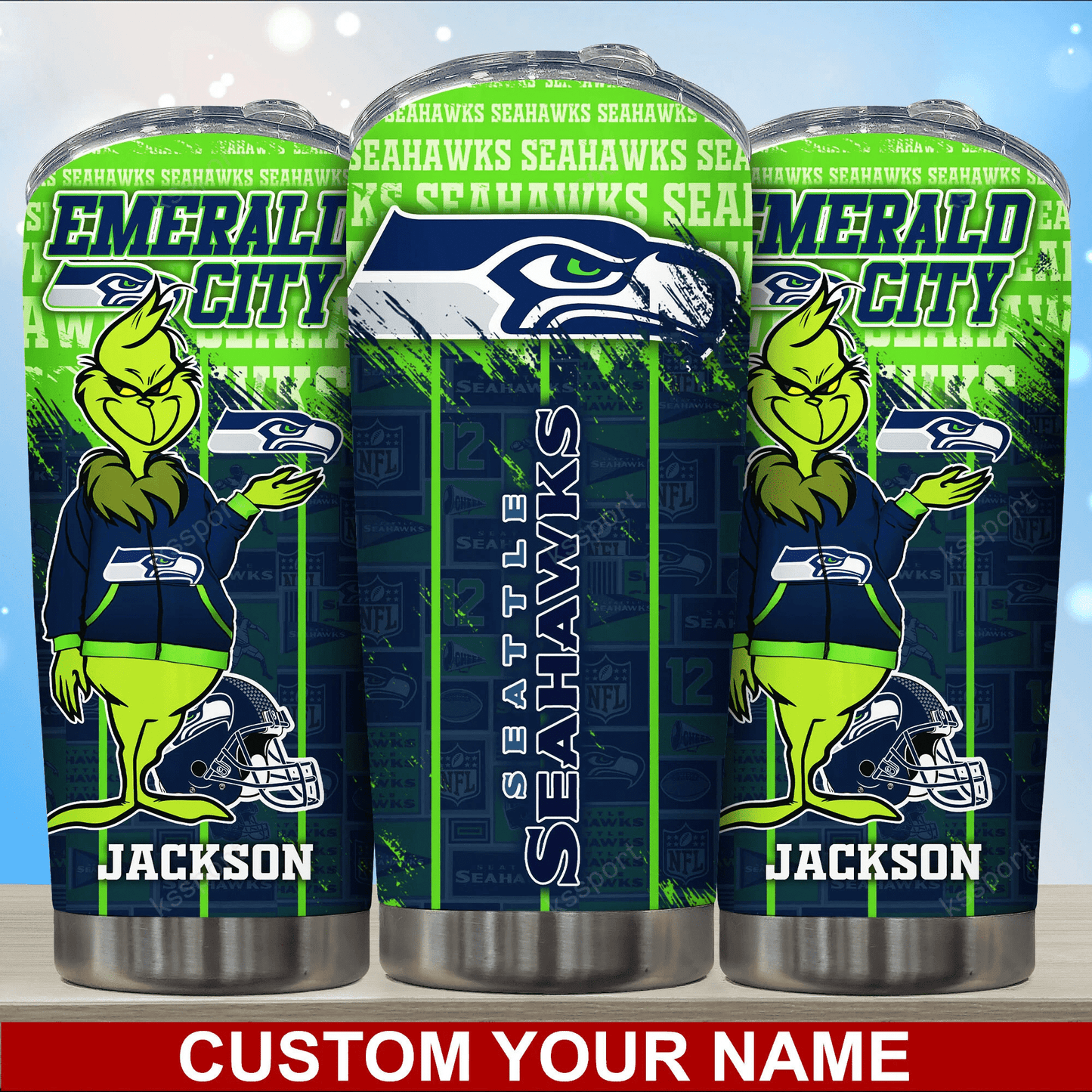 Seattle Seahawks Personalized Tumbler BG116