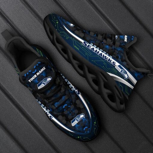 Seattle Seahawks Personalized Yezy Running Sneakers 80