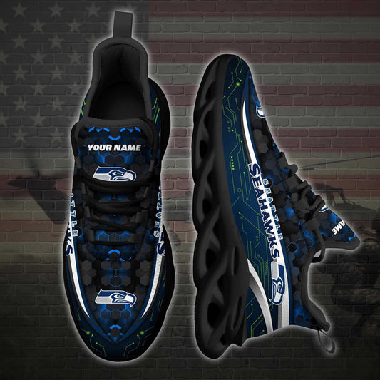 Seattle Seahawks Personalized Yezy Running Sneakers 80