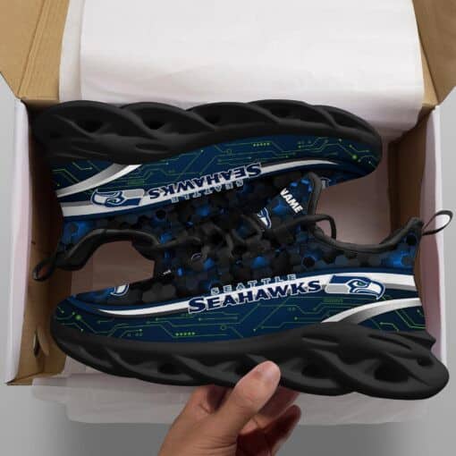 Seattle Seahawks Personalized Yezy Running Sneakers 80