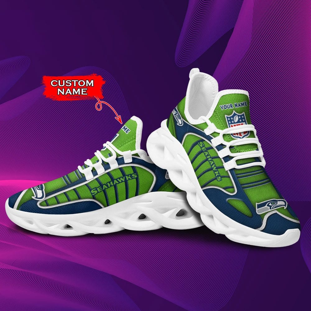 Seattle Seahawks Personalized Yezy Running Sneakers BG137