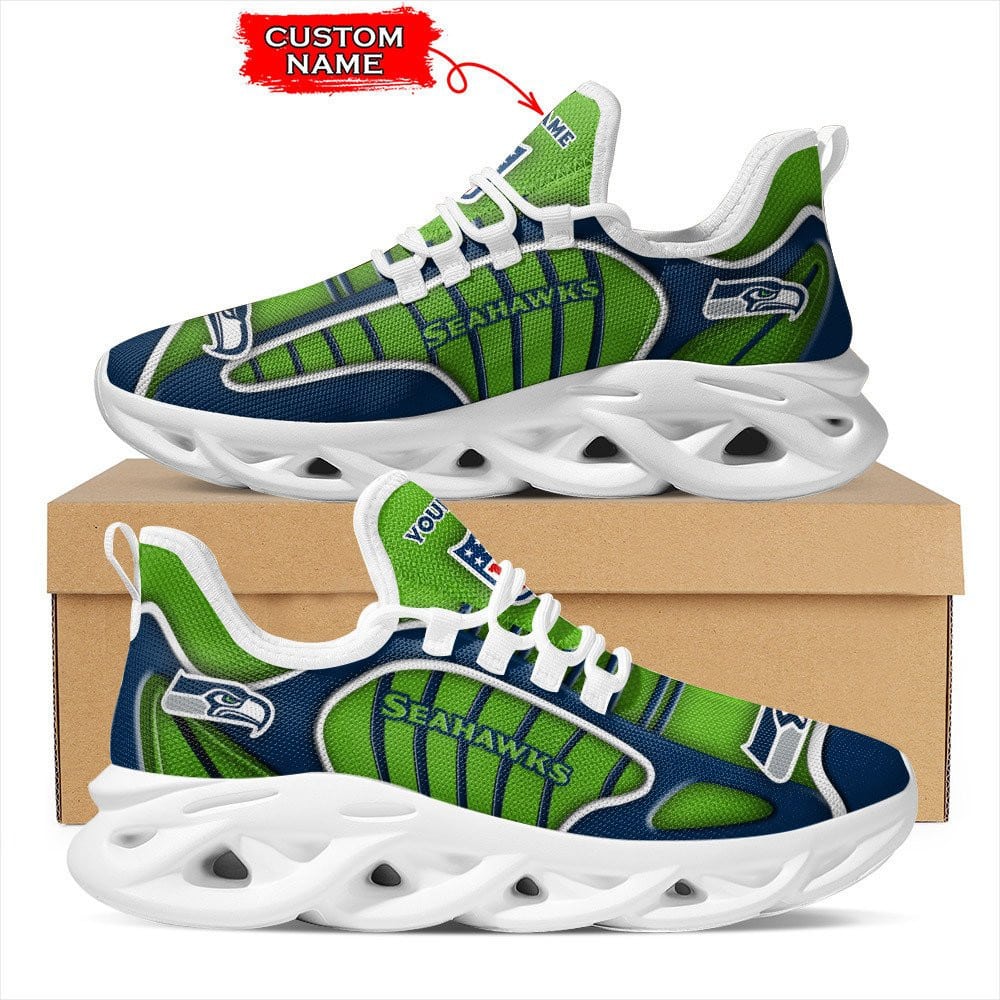 Seattle Seahawks Personalized Yezy Running Sneakers BG137