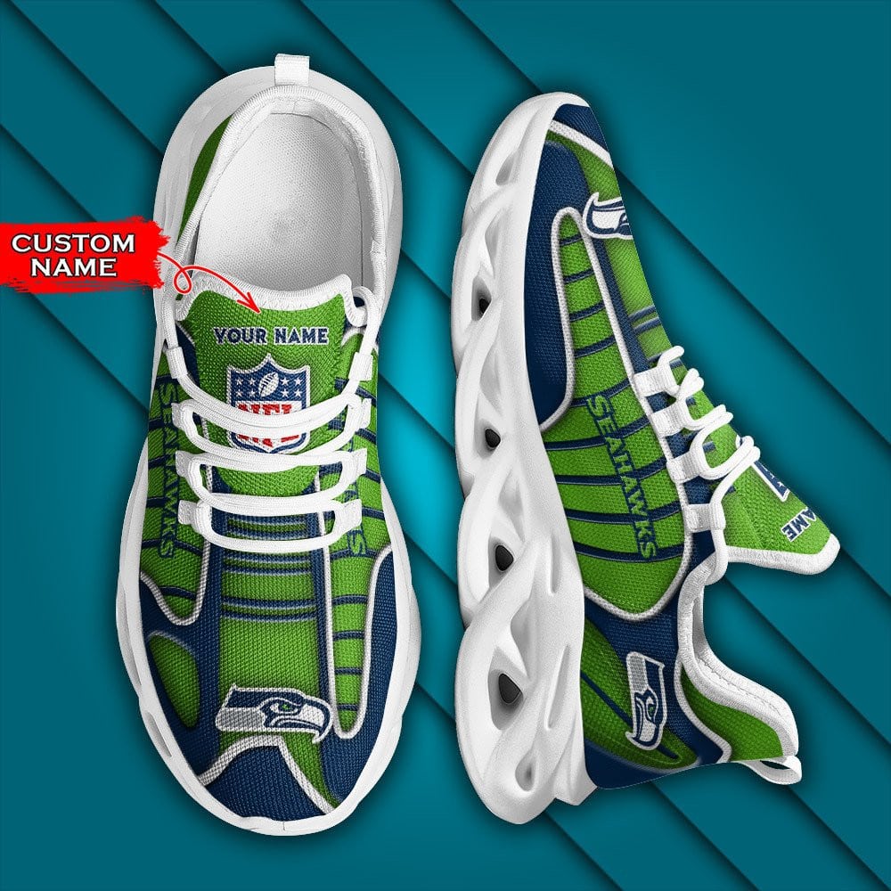Seattle Seahawks Personalized Yezy Running Sneakers BG137